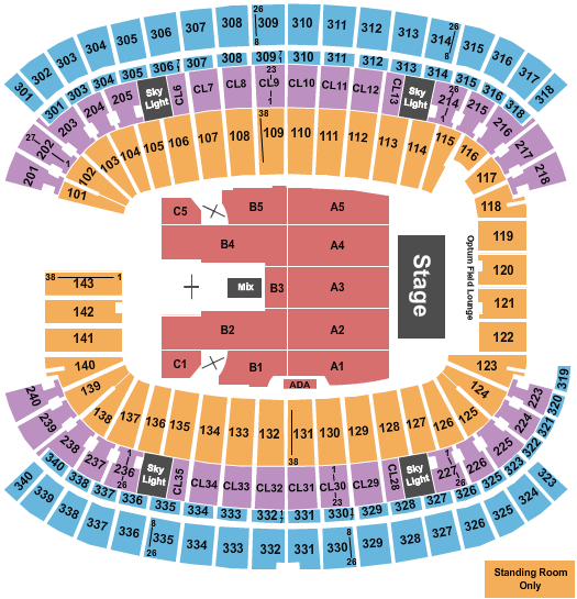 Gillette Stadium Chris Stapleton Seating Chart